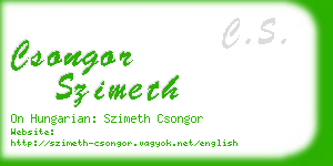 csongor szimeth business card